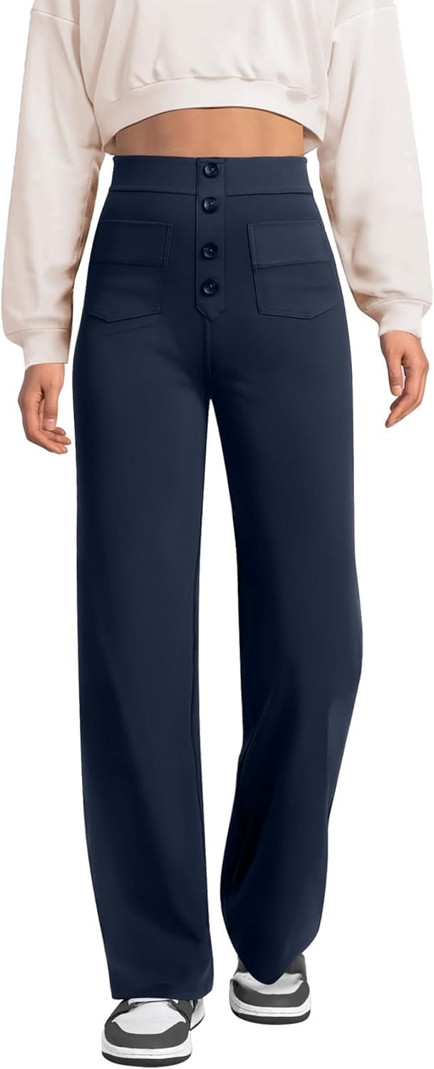 Elegante Weite Hose für Damen: Hohe Taille & Komfort …