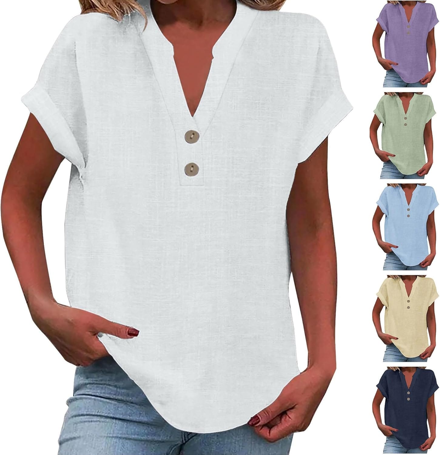 KOG Leinenbluse für Damen: Eleganz trifft Komfort in Übe …