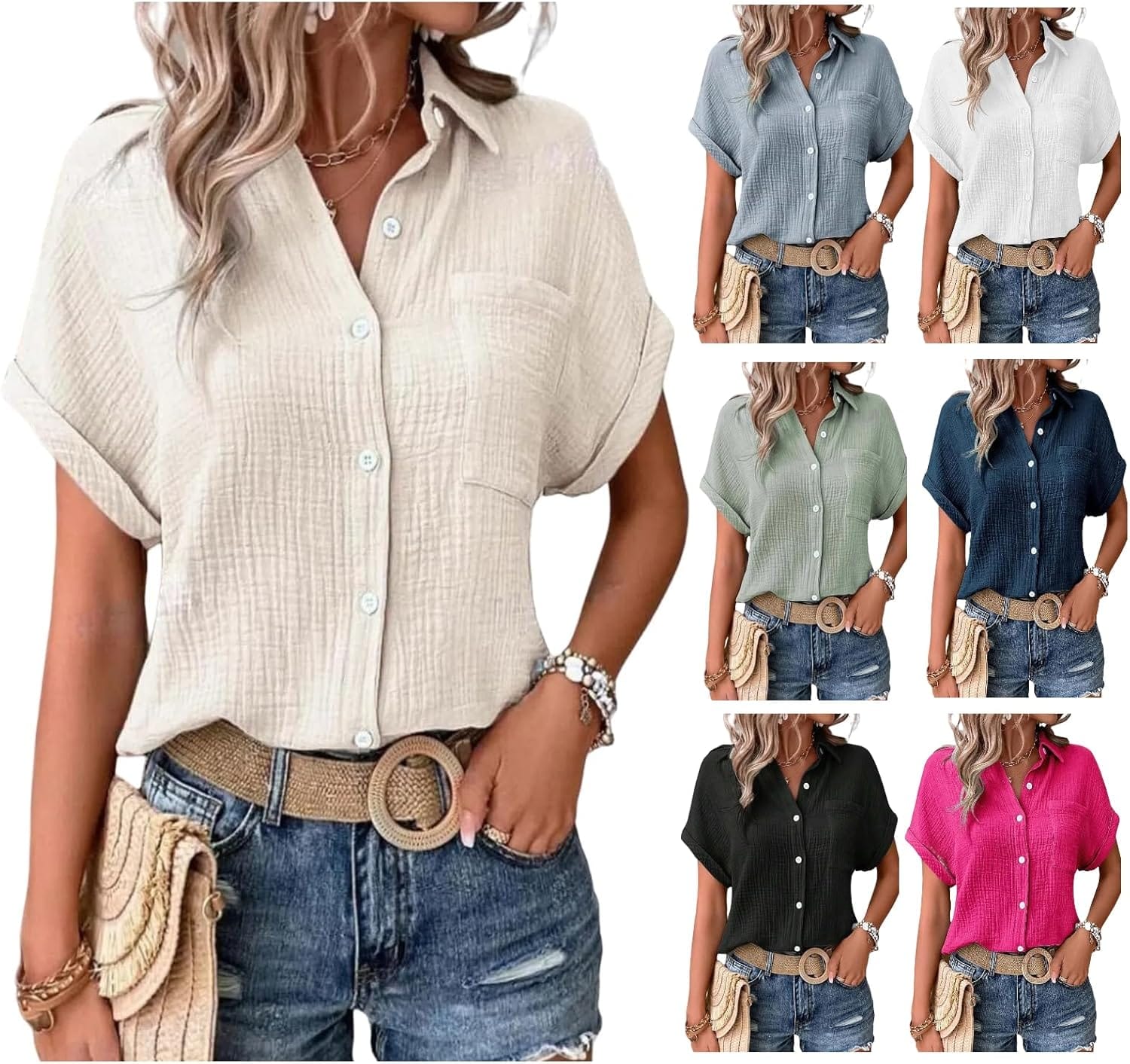 Stylische Leinenbluse für den Sommer: Qixiu Musselin Bluse im Test!