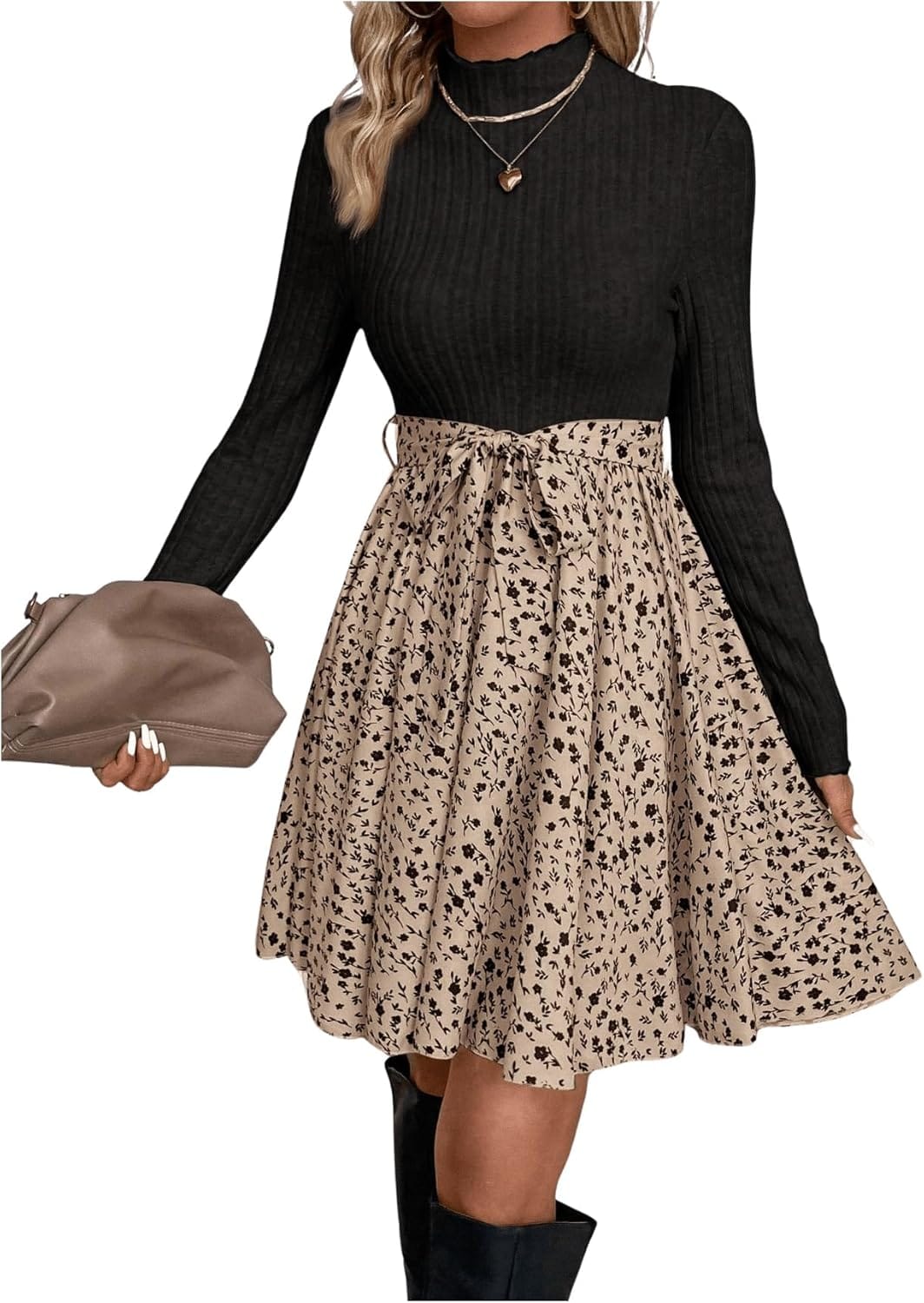 Eleganz für den Winter: Das SweatyRocks Blumenstrickkleid im Test