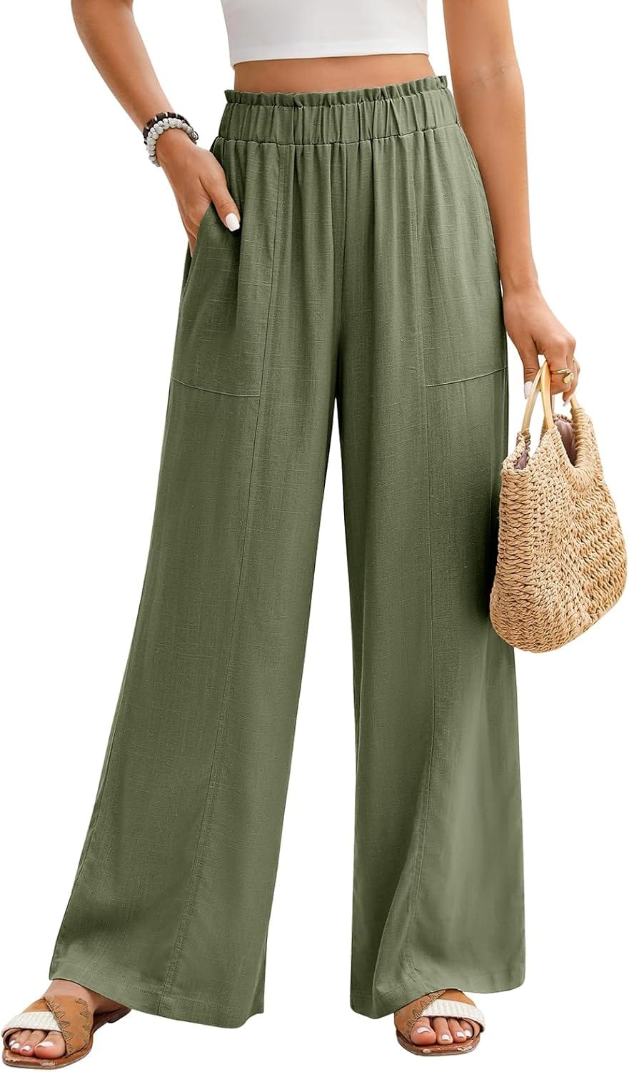 Stilvolle Leinenhose für den Sommer: Niwicee Musselin Palazzo im Test