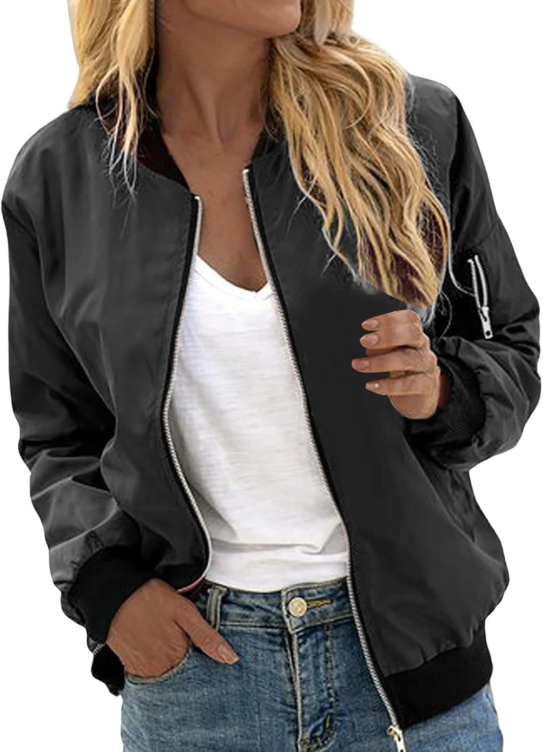 Elegante Blouson Jacke für Damen: Der perfekte Begleiter für den Frühling!