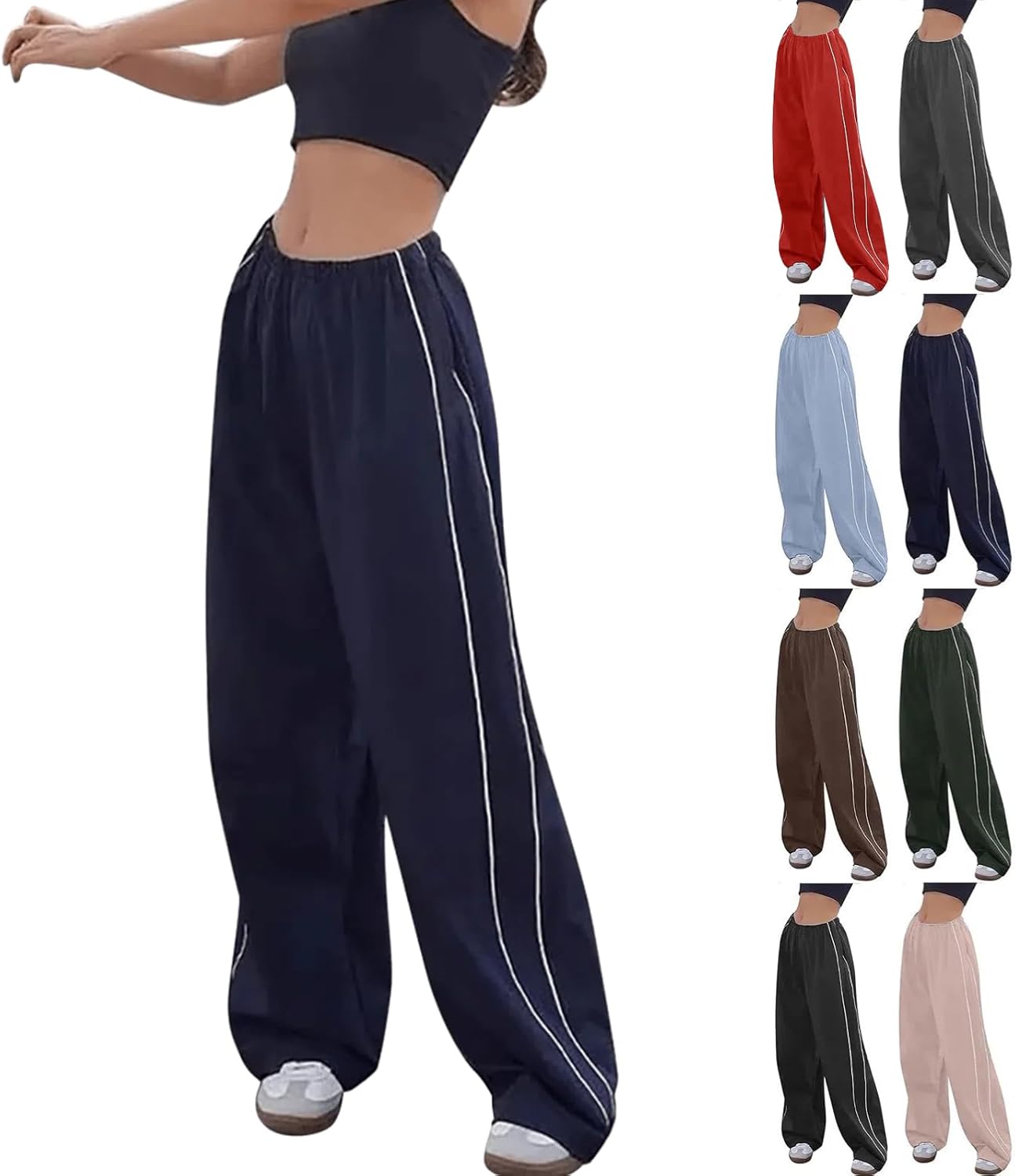 Stylische 90er Jahre Parachute Pants für Mädchen – Die perfekte Jogginghose im Y2K-Style!
