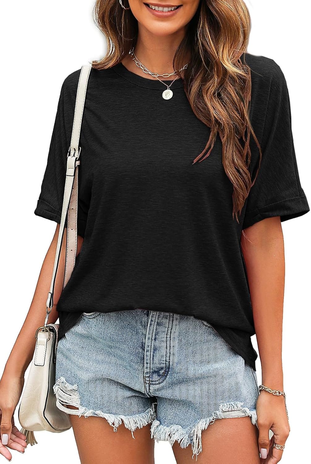 VEUNCOS Damen Oversized T-Shirt: Der perfekte Begleiter für den Sommer!