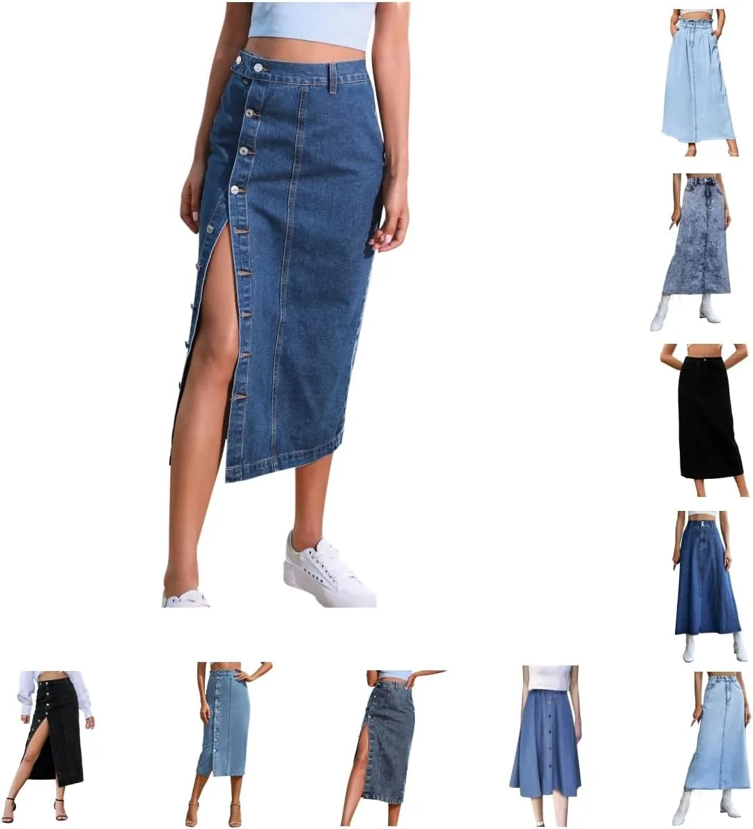 Der perfekte Jeansrock für den Sommer: Damen Knielang und vielseitig