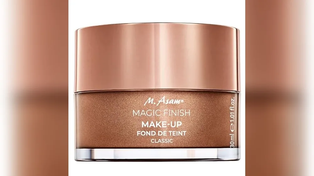 M. Asam Magic Finish Make-Up Tiegel. Text: Make-Up Fond de teint Classic