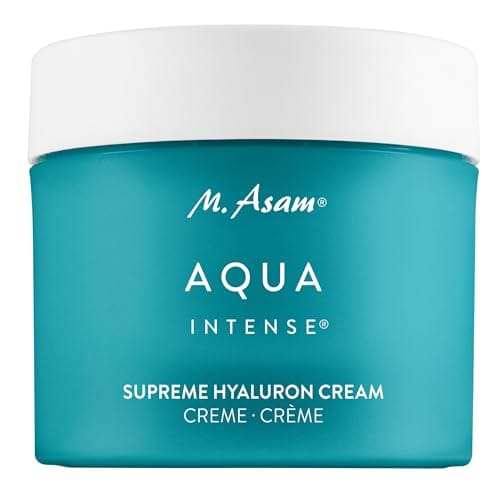 M. Asam AQUA INTENSE Supreme Hyaluron Cream (100ml) – Moisturizer with Hyaluronic Acid, intensive Face Moisturizer care, fragrance-free, long-lasting hydration, lightweight texture for all skin types