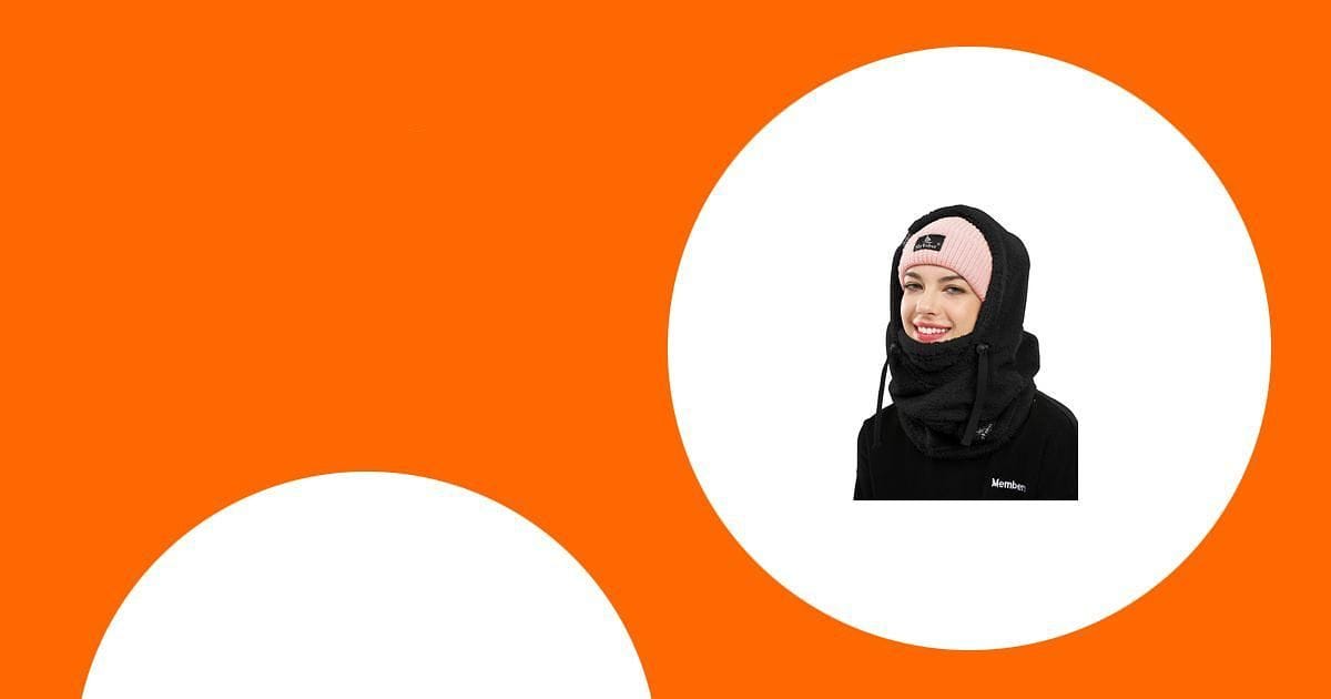 Frau mit rosa Mütze und schwarzer Sturmhaube der Wintermode Samat.de